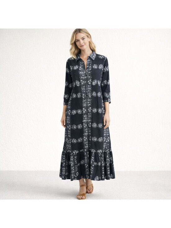 Hyacinth House Dresses & Skirts - Hyacinth House Tuckernuck Floral Miller Dress Womens XS Navy Long Sleeve Maxi